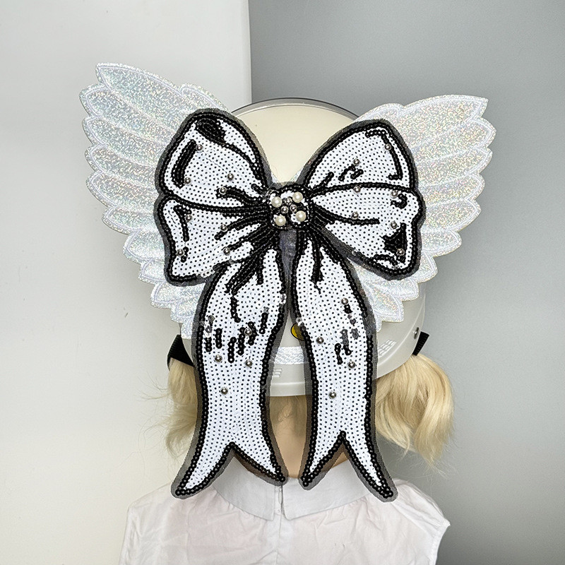 【Ready Stock】 Electric Bicycle Helmet Balance Bike (for Kids) Helmet Decoration Cute Girl Big Bow Qu