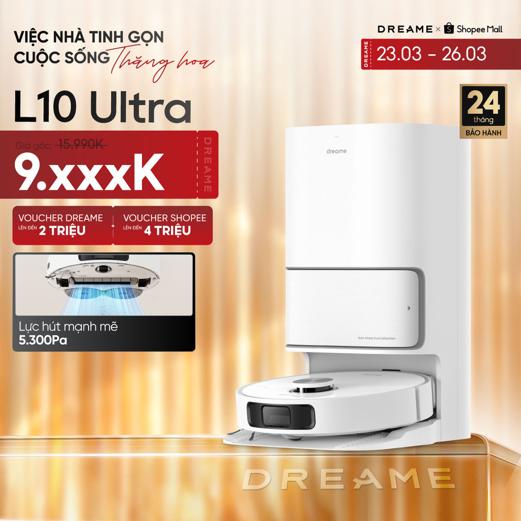 Dreame L10s Ultra Gen 2/L10s Ultra Gen 3/D20 Ultra/L10 Ultra Robot hút bụi thông minh |  | Giẻ lau x
