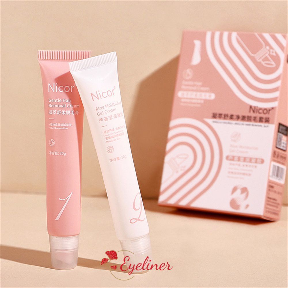 NICOR Dễ dàng làm sạch Không đau vĩnh viễn Làm rụng lông toàn thân Kem tẩy lông mặt nhẹ Máy làm rụng