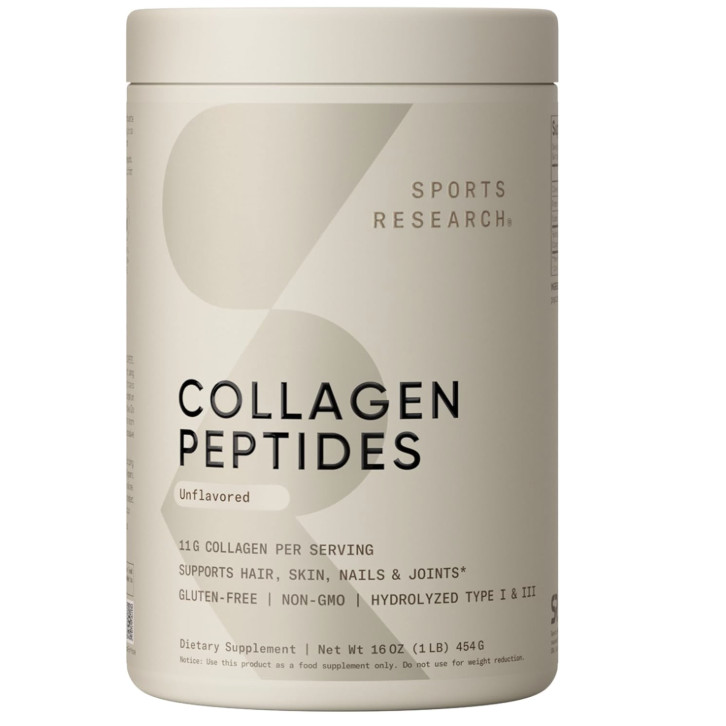 [ ĐỦ BILL STORE + AIR] Bột Collagen Thủy Phân SR Sports Research Collagen Peptides Unflavored mẫu mớ