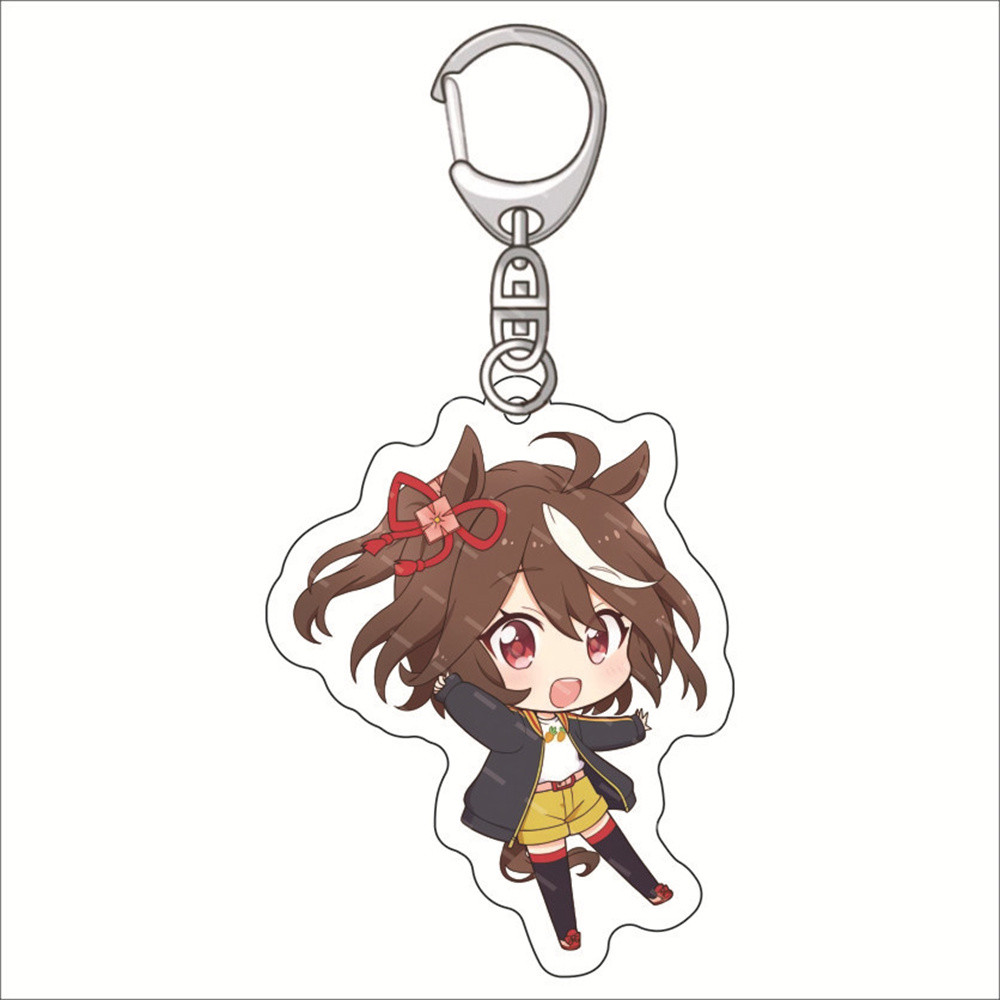 6CM Cute Anime Pretty Derby Figures Agnes Tachyon Mejiro McQueen Narita Taishin Cosplay Acrylic Keyc