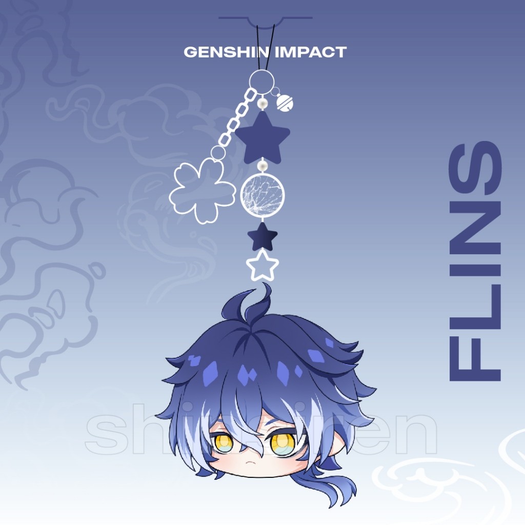 Genshin Impact - CHARM PHONE STRAP FLINS ART by shinsiren