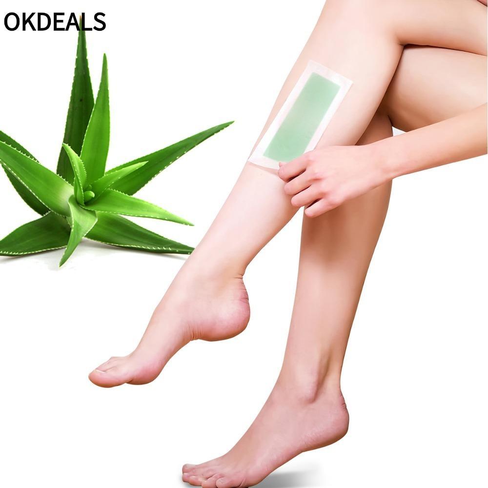 OKDEALS Hair Removal Wax Strips, dành cho mặt cơ thể chân cho cằm trên môi Hàm lông mày Râu mặt Lip 