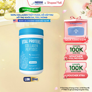 Collagen Thủy Phân Dạng Bột NESTLÉ VITAL PROTEINS Mỹ Hỗ Trợ Làm Đẹp Da,Móng,Tóc 284G