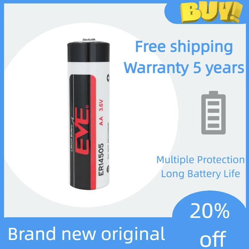 1 Chiếc EVE ER14505 3.6V Pin lithium Cho ASD-MDBT0100 servo Điều Khiển Công Nghiệp Bộ Mã Hóa Giá Trị