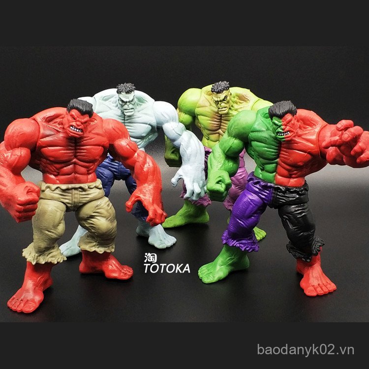 🍒 Đồ chơi khổng lồ 12cm Hình liên minh chống rơi Mô hình bọc thép Red Avengers Hulk Hulk