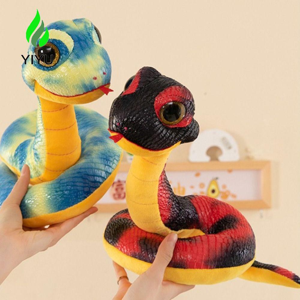 YIYU Big Eyes Snake Plush Toy, Phước lành Phong cách Trung Quốc Đồ chơi sang trọng năm rắn, Linh vật