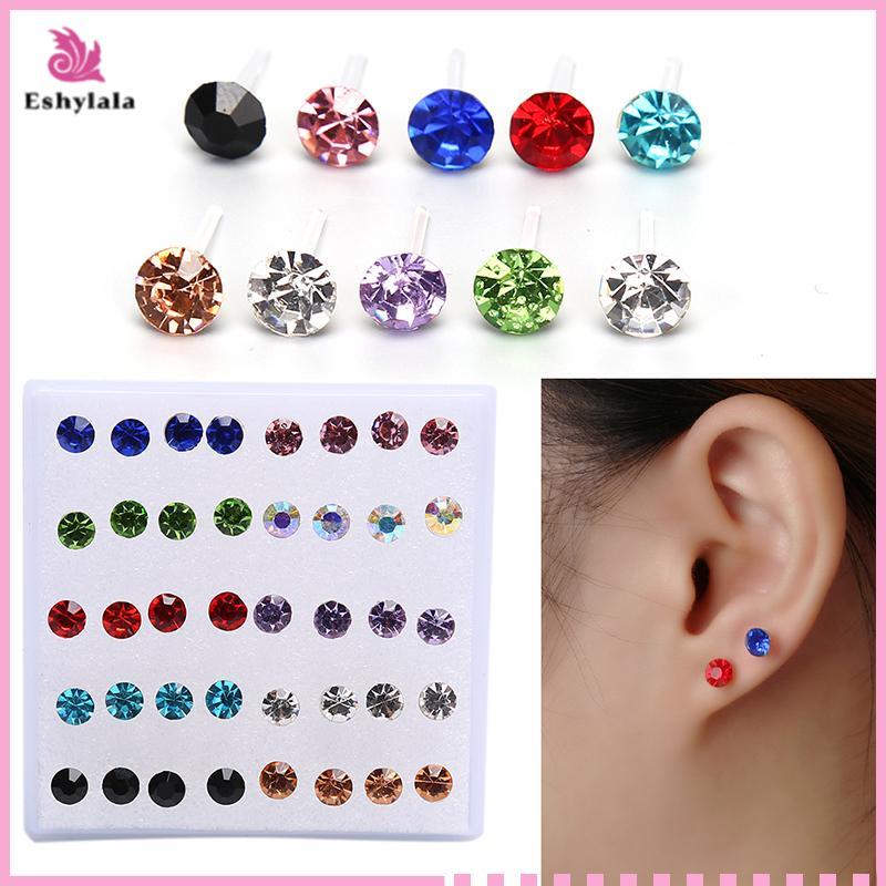 Earring Set Crystal Diamond Imitation - Small Size Jewellery | Mới | 10 hoặc 20 cặp sẵn có