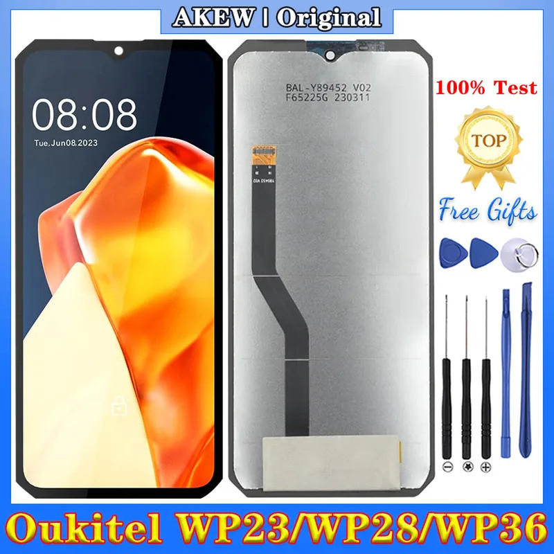 6.52 "Chính Hãng Cho Oukitel WP23 WP28 WP36 Màn Hình LCD Mới WP23 Pro Màn Hình Cảm Ứng WP23Pro Bộ Số