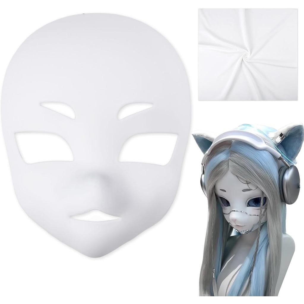 Animal Fursuit Kig Furry Head Base Mặt nạ in 3D Skull Cat Cut Mask cho trang phục lông thú Roleplay 