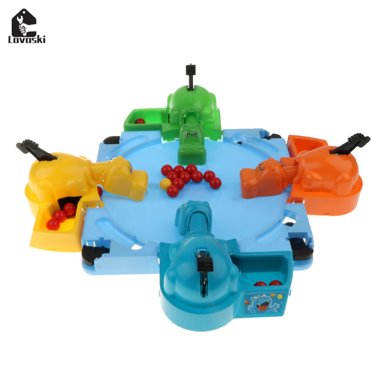 Máy tính để bàn Mini Hungry Hippo Game Feeding Hippo Đồ chơi trò chơi cho trẻ em và người lớn