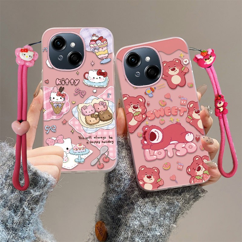 Tecno Spark Go 1 Case tecno Spark Go 2025 Go 1s pop 9 Case Vỏ điện thoại chống rơi dễ thương