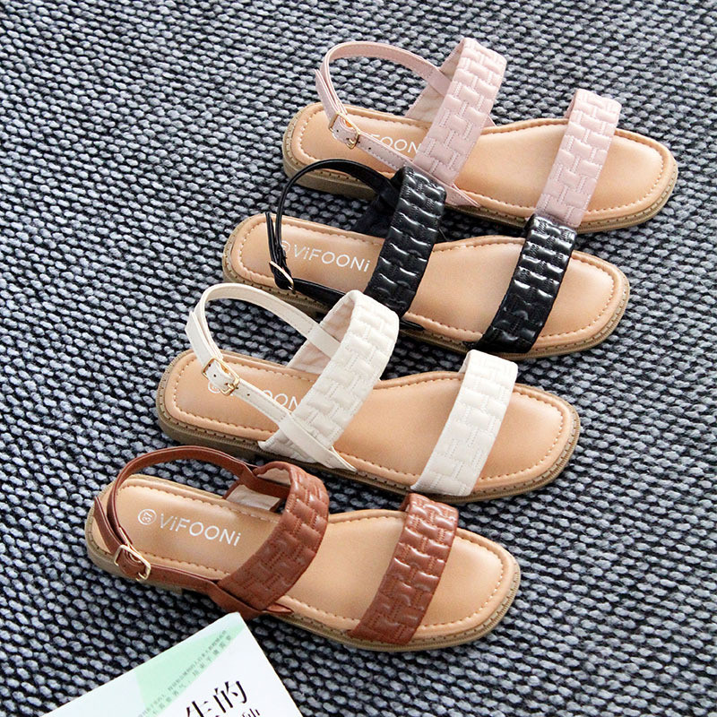 Giày sandal phẳng Guyana Giày đi biển nữ Phù hợp với dép thoải mái Dép nữ