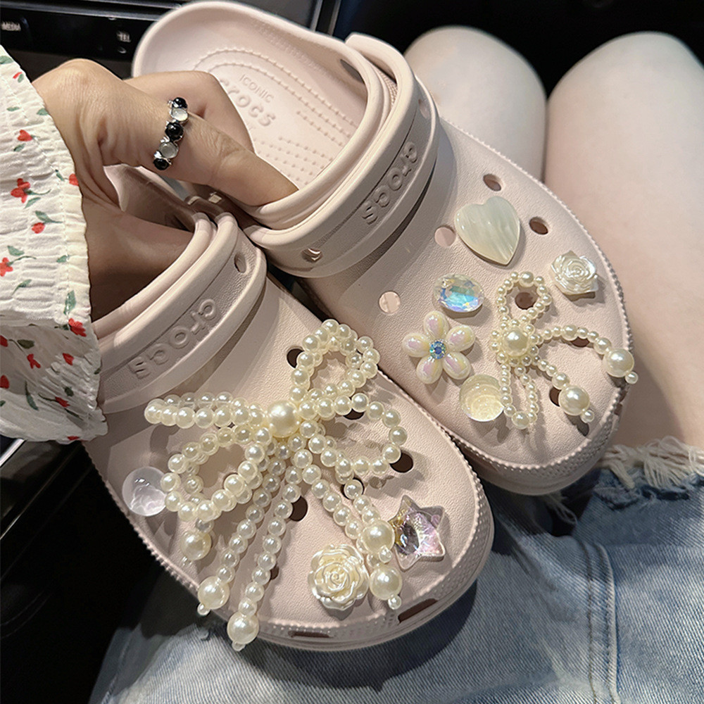 chảm dép crocs chram dép cross charm crocs set Thích hợp cho cá sấu Crocs Crocs Phụ kiện Giày hoa ng