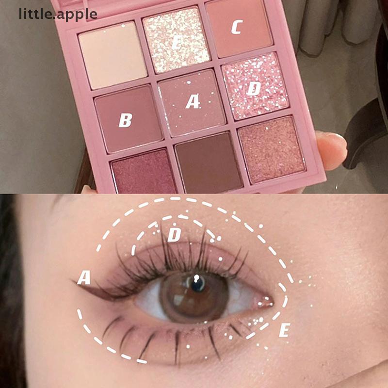 [Đáng yêu] Bảng phấn mắt mới DIKALU Xuân Hè Oh Rosy Nine Palace Grid Tự động lấy nét Bột bão hòa thấ