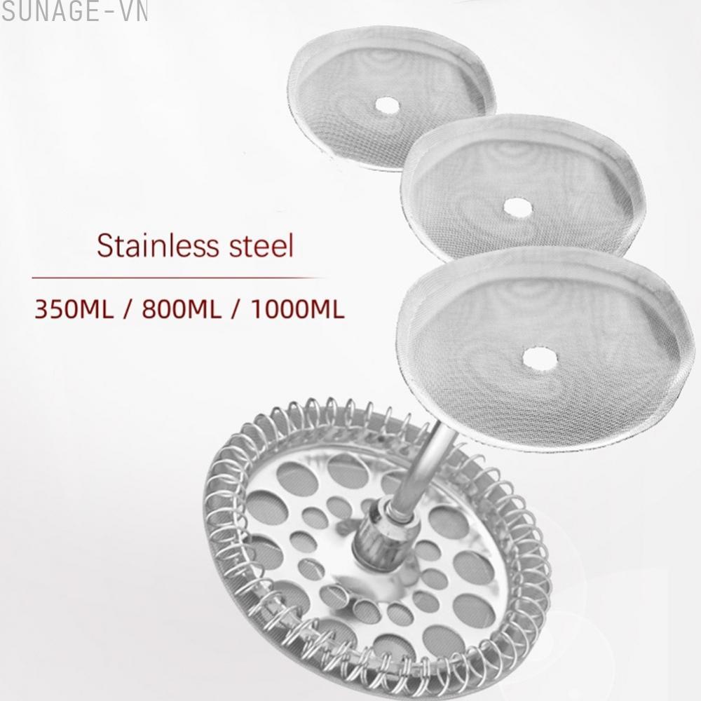 【SUNAGE】Enjoy a Perfect Cup of Coffee or Tea with Reusable French Press Filter Pack of 3【HOT Fashion