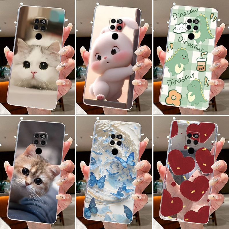 Vỏ Thạch Cho Huawei Mate 20 20Pro Silicon Trong Suốt Mềm TPU Mate 20 Pro Mate20 Vỏ Điện Thoại Trái T