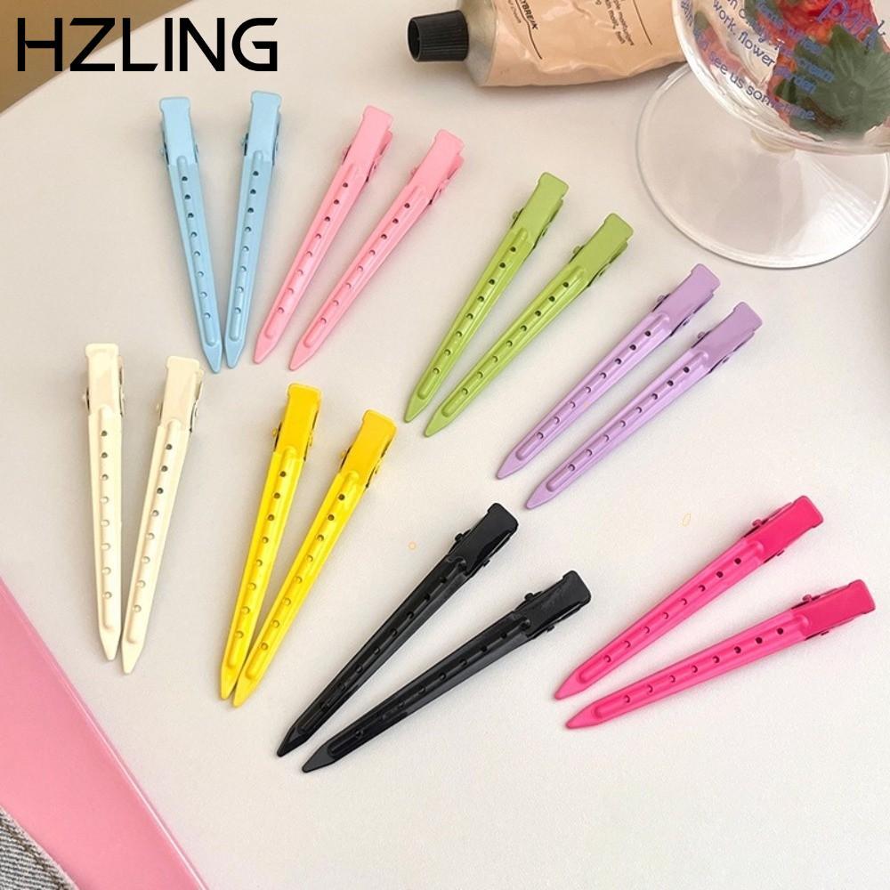 HZLING 6 / 12 Kẹp Tóc Salon, Thiết Kế Đa Sắc Xịt Màu Sơn Tạo Kiểu Tóc, Phong Cách Barrette Chất Lượn