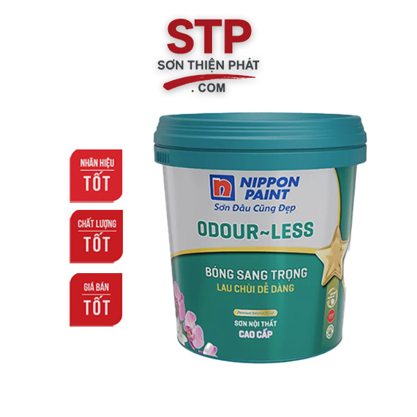 Sơn nội thất Nippon Odour-Less Bóng Sang Trọng