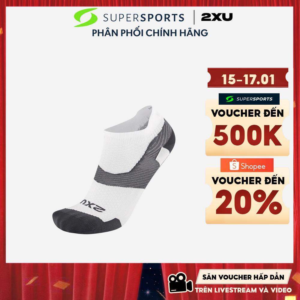 Vớ Thể Thao 2XU Vector Ultralight - Trắng - UA7027e-WHT/GRY
