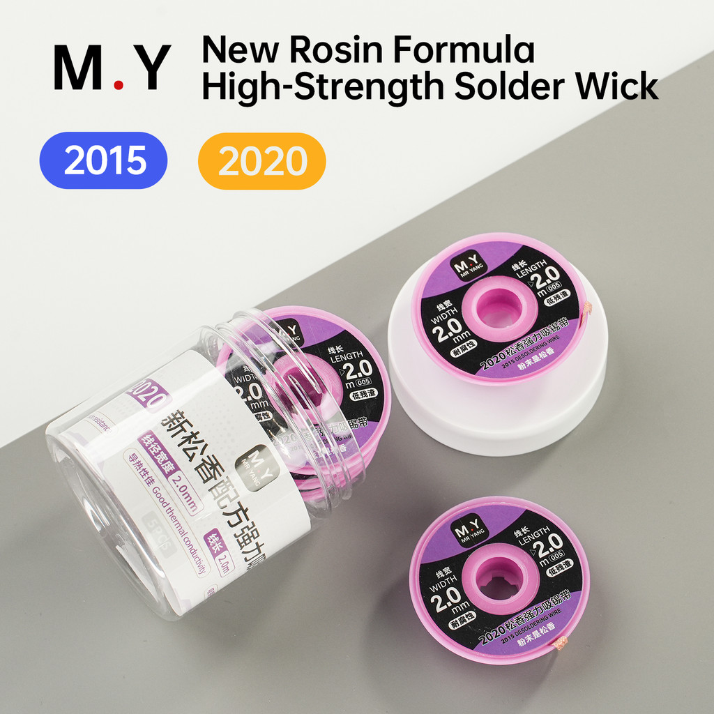 Mr.Yang 2015 / 2020 Độ bền cao Hàn Wick Rosin Bột Công thức Chiều rộng 20mm Chiều dài 2m Bím Desolde