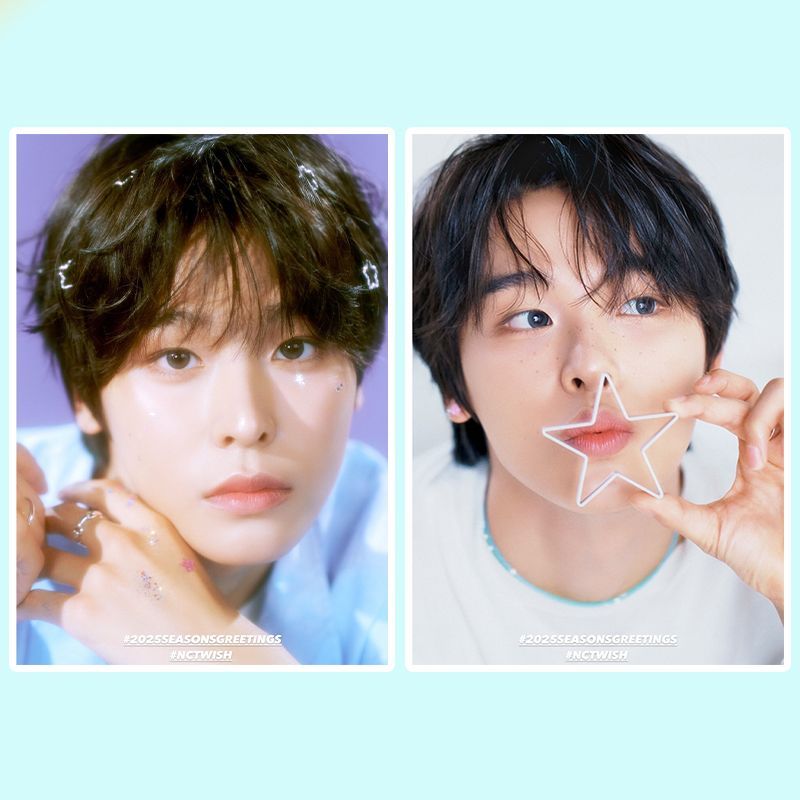 Nct wish 2025 lịch xem trước ảnh dán tường áp phích tự dính xung quanh YUSHI RIKU