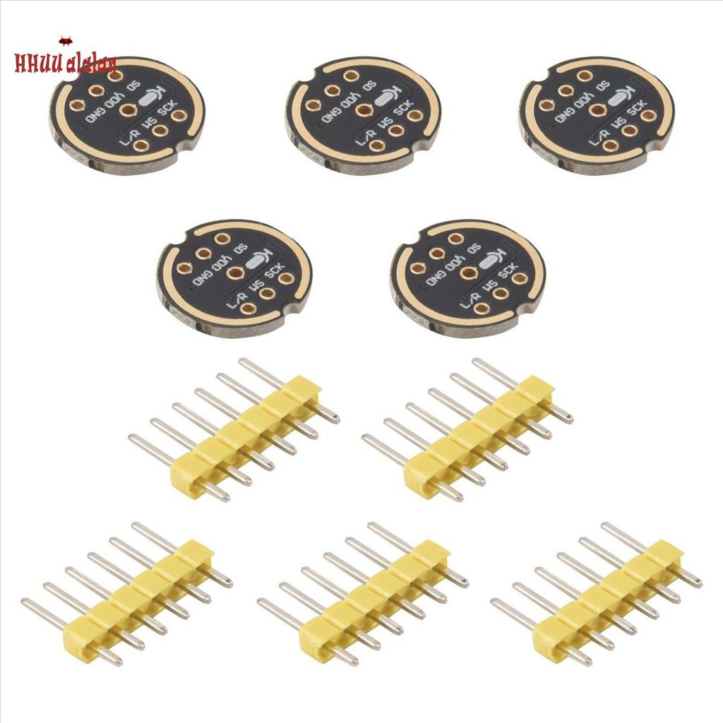 Bộ 5 INMP441 Mô-đun micrô đa hướng MEMS Giao diện I2S công suất thấp Hỗ trợ ESP32