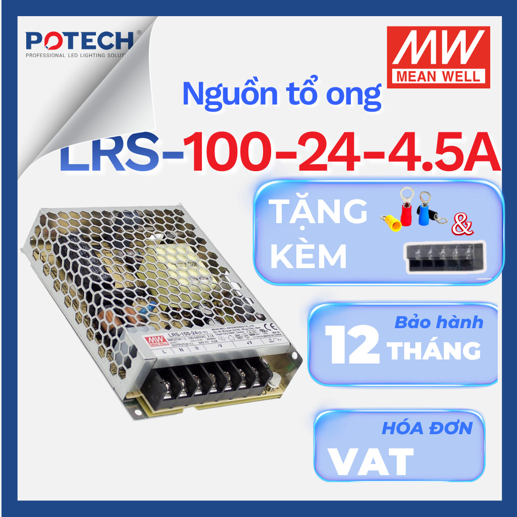 [CHÍNH HÃNG] Bộ Nguồn tổ ong MEANWELL 100W LRS-100-5, LRS-100-12, LRS-100-24, LRS-100-36, LRS-100-48