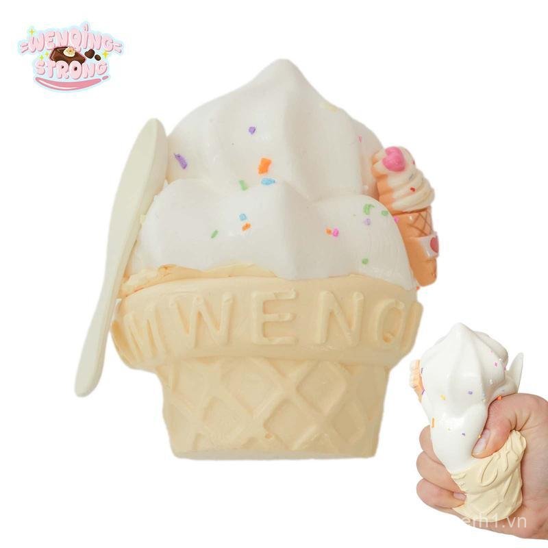 [WenQing Taba Squishy] Đồ chơi Squishy Taba thủ công / Đồ chơi Squishy kem lớn bằng silicon tái sinh