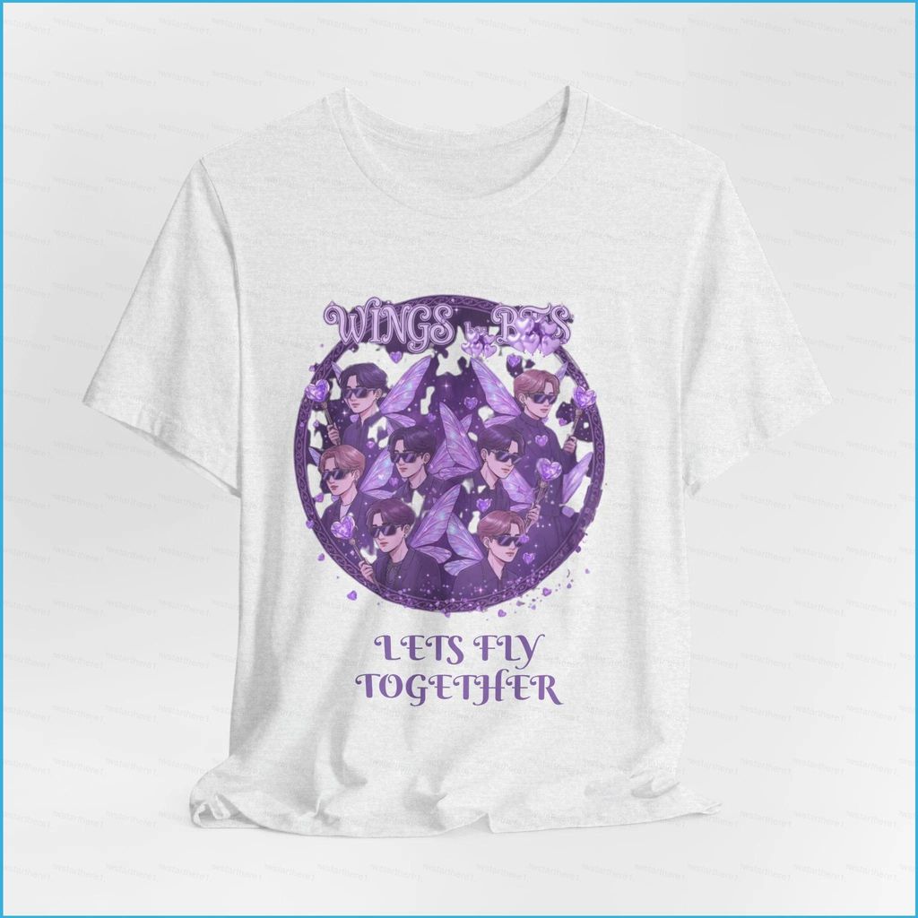 NS1 BTS BT21 world Tour Áo thun Jin Suga J-Hope RM tay ngắn SN1