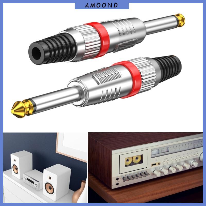 Đầu nối nam chuyên nghiệp AMOOND 6 35mm 24K Gold Contacts Studio Auditory