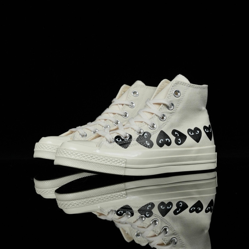 CDG Play x 1970 Giày vải thương hiệu Kawabata Kubo Ling Play Love Co, Unisex