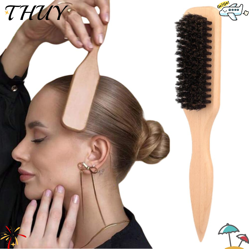Lược làm tóc THUY, Cọ làm mịn lông lưng Flyaways, Bàn chải tạo kiểu tóc điều khiển viền lưng mượt mà
