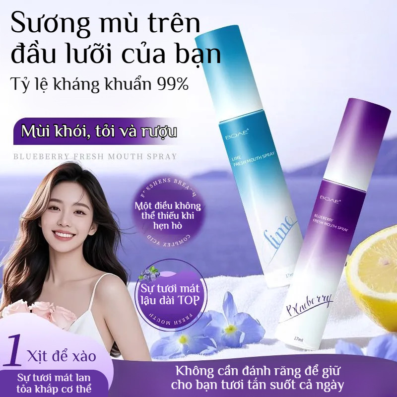 【Hiệu Ứng 10 Giây】Dung Dịch Xịt Thơm Miệng Chống Hôi JMY - Khử Mùi Nhanh/Thơm Lâu Trôi/Hơi Thở Tự Ti