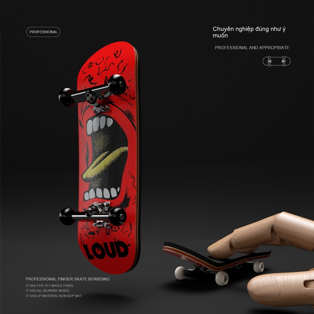 Fingerboard 29mm chính hãng, gỗ phong cao cấp - Hợp kim Swing Hỗ trợ ，Bằng Gỗ Phong，Độ dày 1,8mm，Vòn