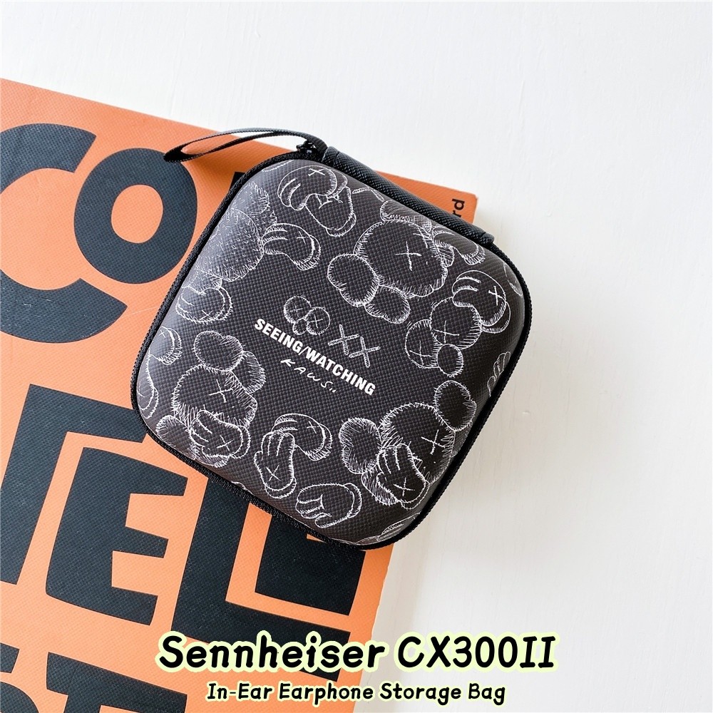 Dành Cho Sennheiser CX300II Tai Nghe In-Ear Niche Họa Tiết Hoạt Hình Di Động Tinplate Ví Túi