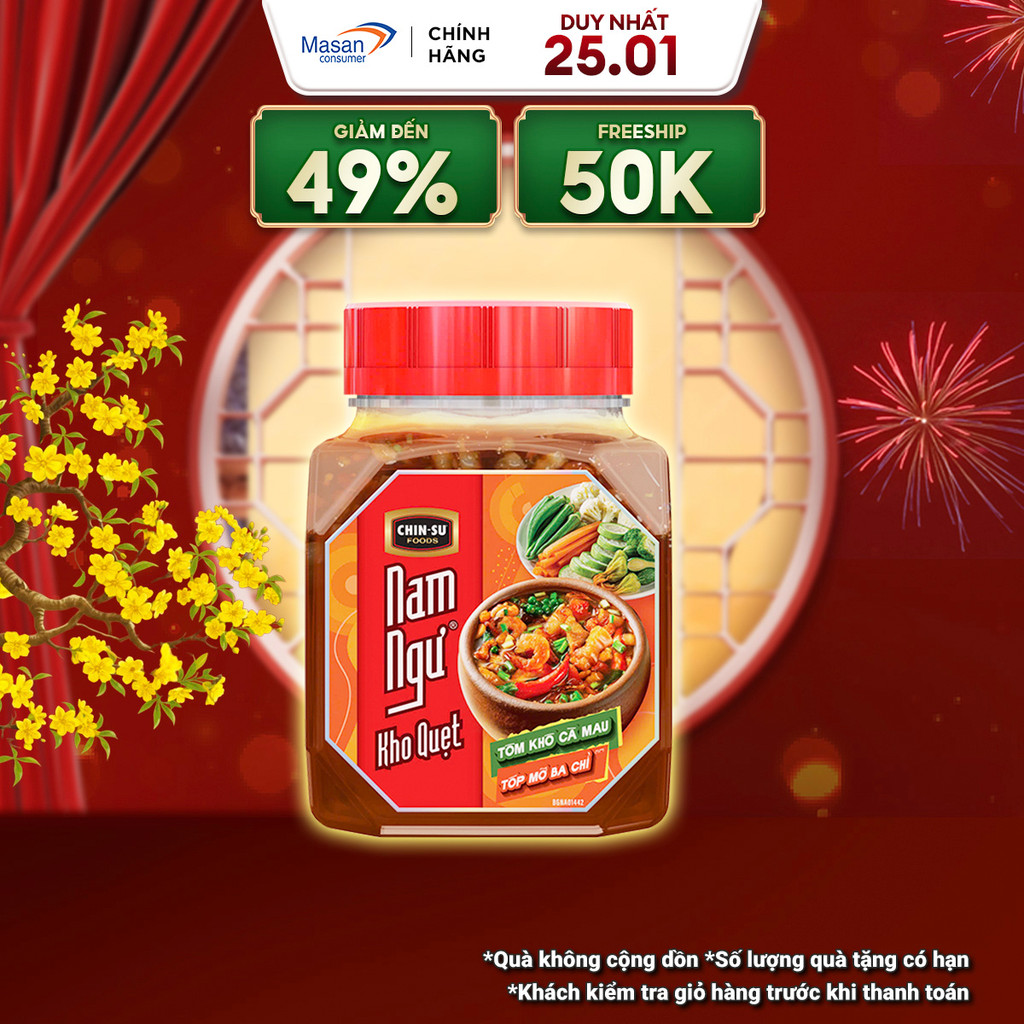 Kho Quẹt Nam Ngư Tôm Khô Cà Mau Tóp Mỡ Ba Chỉ 200gr