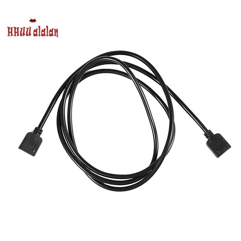 Dải LED RGB 4 Pin Nữ Sang Nữ Cáp Nối Dài Đen 1M