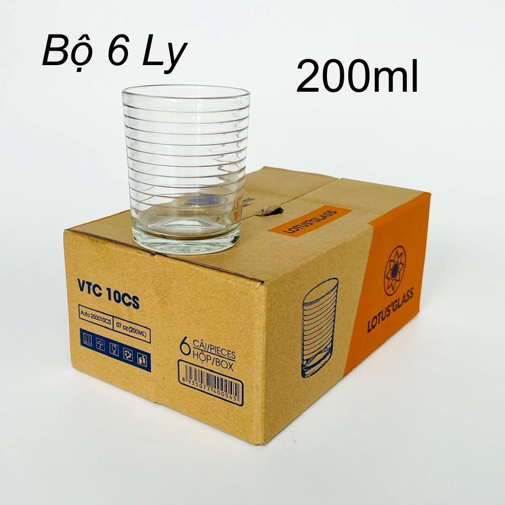 Ly trà - cà phê thủy tinh LOTUS GLASS VTC 010 cs