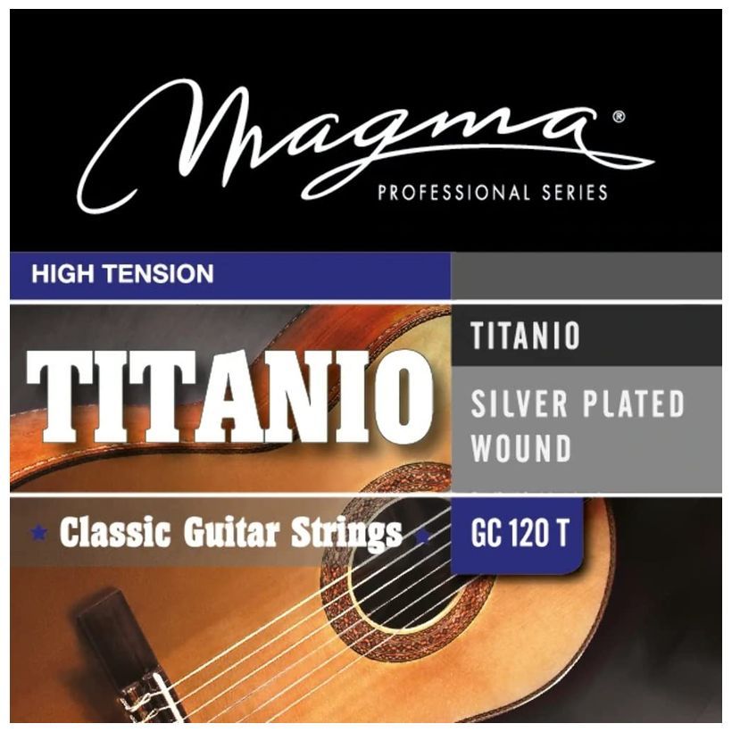 Magma Strings Titanium Classic Guitar Strings High Tension Made in Argentina TITANIO GC120T