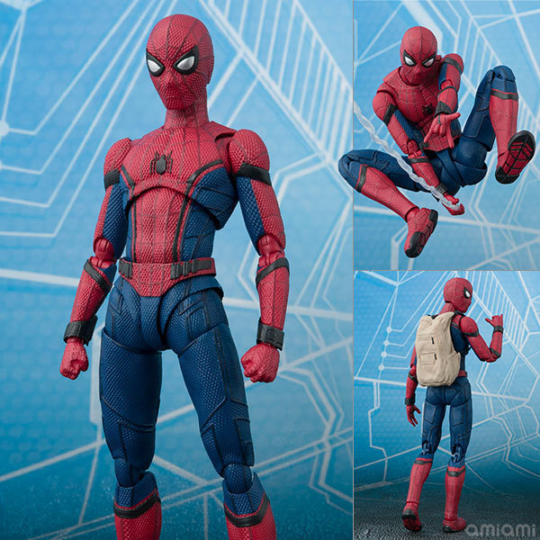 SHF Spider-Man Bugs Back to School Season Ba lô Marvel Spider-Man Mô hình đóng hộp có thể di chuyển 
