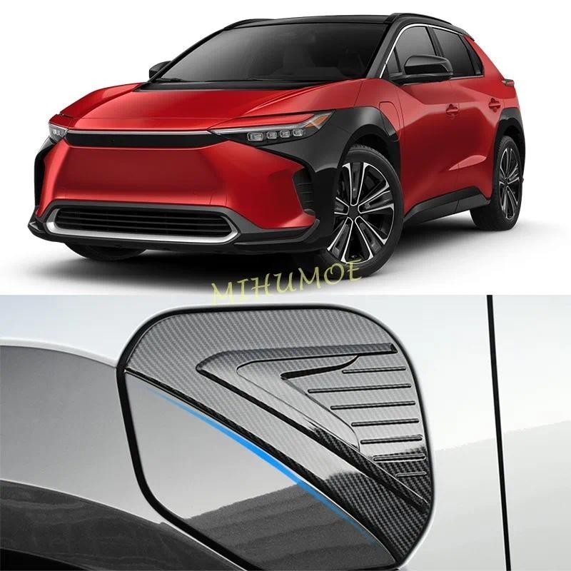 Sợi Carbon Cổng Sạc Ô Tô Nắp Bao Viền Cho Xe Toyota bZ4X 2023 2024 2025 Phụ Kiện