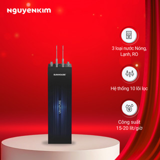 Máy lọc nước nóng lạnh RO UltraPURE Sunhouse 10 lõi SHA76211KL