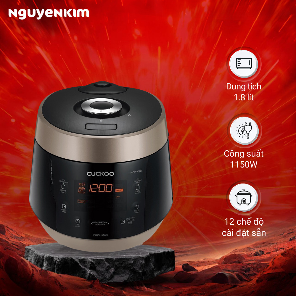 Nồi cơm điện Cuckoo 1.8 lít CRP-PK1000S
