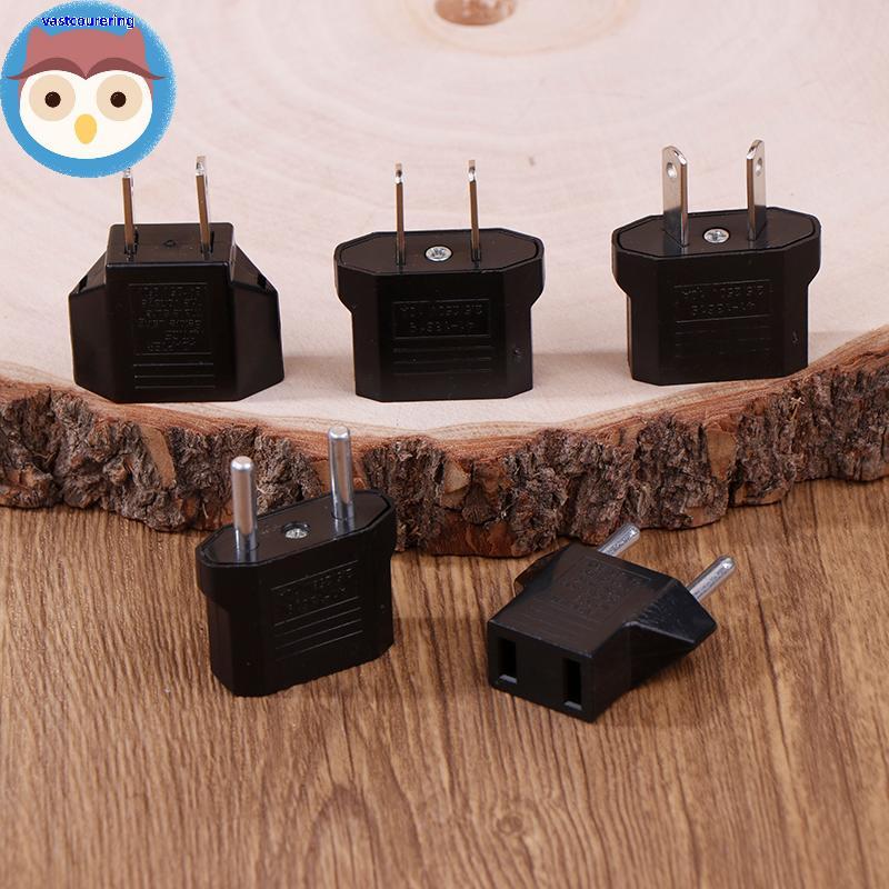 Bình 2 Cái Châu Âu Mỹ AU EU US Sang EU / EU Sang US Cắm Adapter Euro Du Lịch Điện Cắm Bộ Chuyển Đổi 