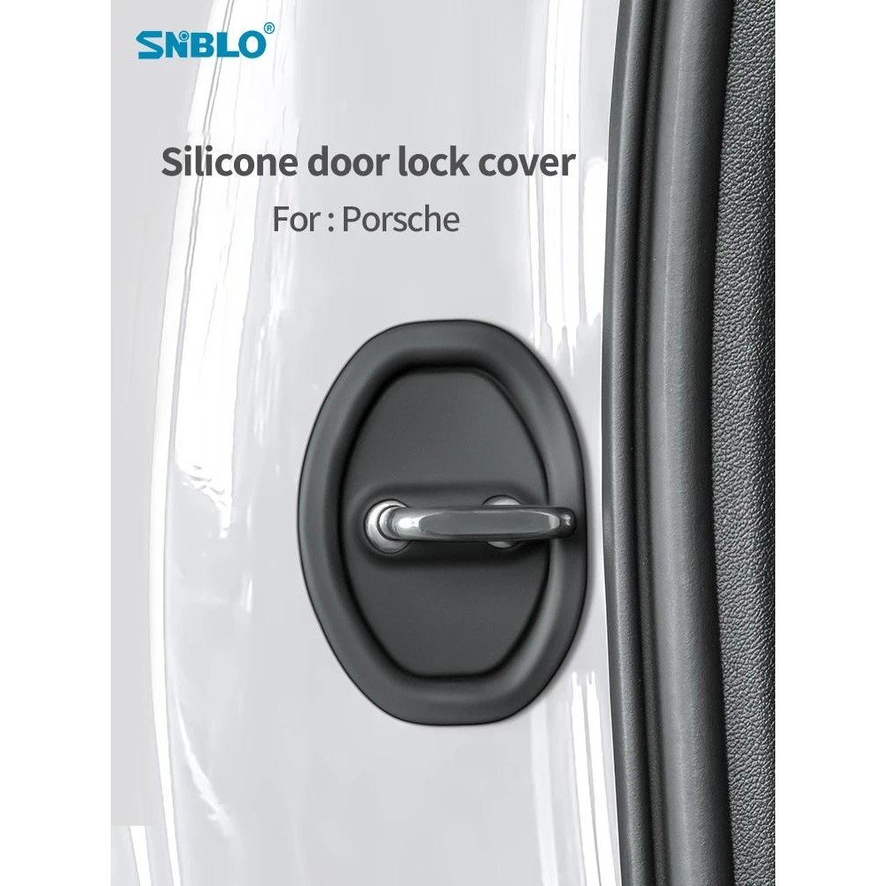 Xe Ô Tô Silicon Khóa Cửa Bao Tự Động Biểu Tượng Dành Cho Porsche 718 Boxster S 718 Cayman 911 Macan 