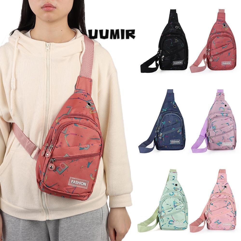 UUMIR Túi đeo ngực, Túi đeo thắt lưng Fanny chống nước, Túi đeo vai ngực đa chức năng nhẹ