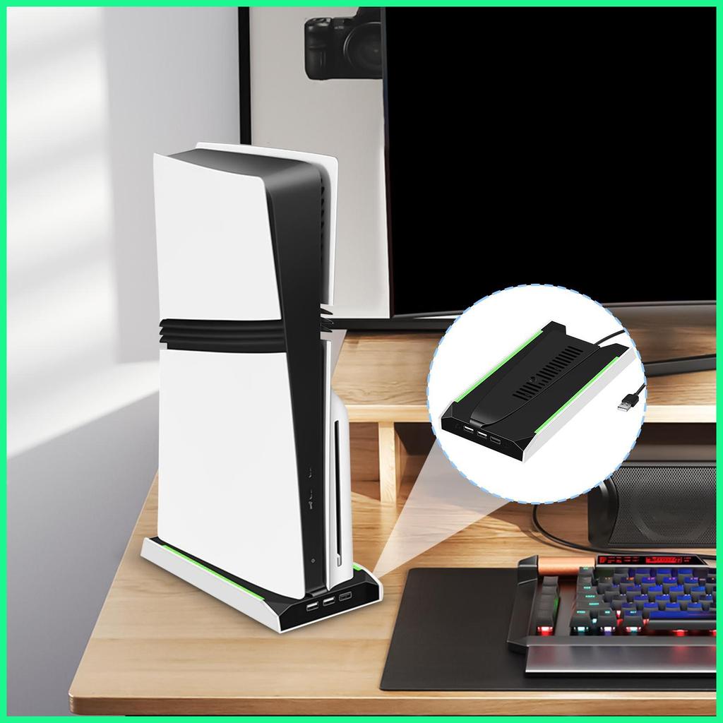 Dành Cho PS5 PRO / PS5 SLIM Tay Cầm Chơi Game Đứng Im Lặng USB Bộ Điều Khiển Trò Chơi Đứng Với Quạt 