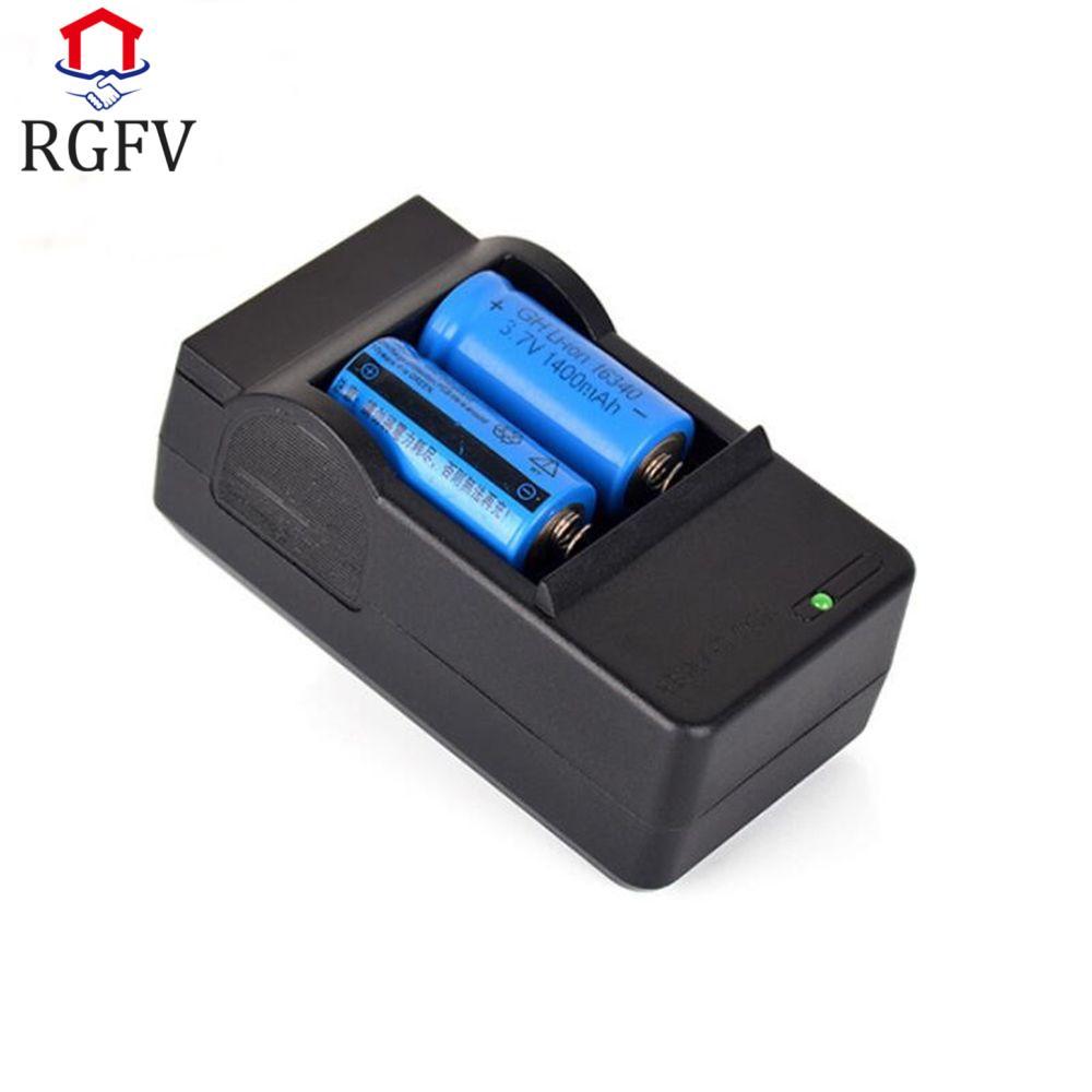 Bộ sạc pin Li-ion RGFV Thiết thực 16340 CR123A cho đèn pin LED