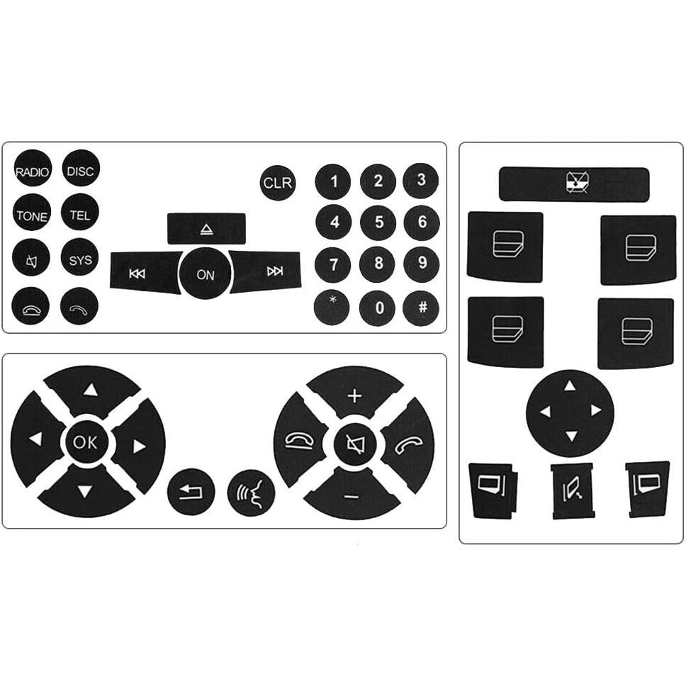 Nội Thất Ô Tô Nút Sửa Chữa Miếng Dán Bộ Vô Lăng Cửa Sổ Công Tắc Vô Tuyến Số Nút Đề Can Dán Phụ Kiện 